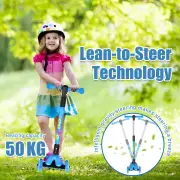 Advwin Kids Scooter Folding Kick Scooter Blue
