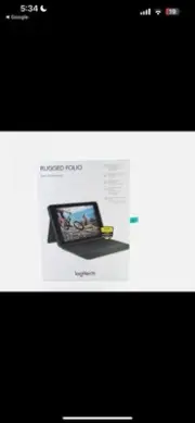 Logitech Rugged Folio Keyboard Case for Apple iPad 7th & 8th Gen
