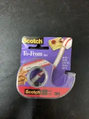 3M Scotch Tape To From Holiday Tape 4.16 Yards Brand New