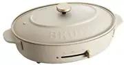 Bruno Oval Hot Plate BOE053-GRG (Greige) 3 plates set Grill 100V F/S w/Tracking#