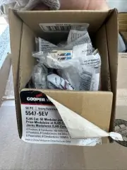 Cooper Black Cat3 Snap-In Modular Voice Jack 110 Style 6-Position RJ12 5547 50ct