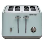 Morphy Richards Aspect 4 Slice Bread Toaster Black Chrome Electric (Willow Green)