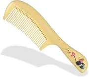 Wooden Comb Handled Comb Comb Fine Tooth Massage Comb for Women Men(2)
