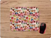 DISNEY CHARACTER SHAPED SNACKS DESIGN2 CUSTOM COMPUTER MOUSE PAD MAT NONSLIP