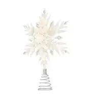 13 In. LED Snowflake Tree Topper New