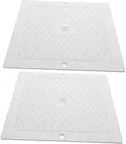 Swimming Pool Skimmer Cover 10x10 Square Lid Replacement Part Skimmer Deck Lid Ground Pool Cover Enhance Safety