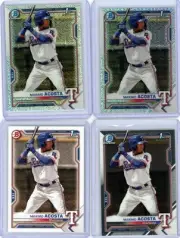 4 * MAXIMO ACOSTA * 2021 BOWMAN CHROME REFRACTOR MOJO RC LOT