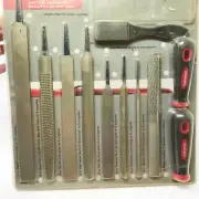 TASK FORCE 11PC FILE SET w Carrying Case Rasp Round, Flat Files FREE SHIPPING
