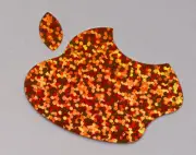 Glitter Orange Color Changer Logo Overlay for the new Apple Retina 12" Macbook