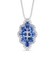 Le Vian Sapphire & Ruby Rings Platinum 2.72 ct. tw. Diamond & Sapphire Pendant
