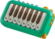 15 Key Pocket Piano Electronic Piano One Click Switching Between 3 Different Tones Illuminated Keys Interesting Portable Music Instrument for Trip Home Camping s Green
