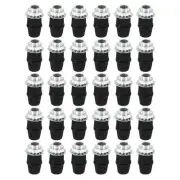 Lighting Cord Grips,Carbon Steel Light Cable Glands w Threaded pipe,30Pcs,Black
