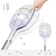 Weidace Bug Zapper 3 in 1 Large Electric Mosquito Swatter & Mosquito Lamp Fly Killer Insect Swatter 3000 Volt USB Rechargeable LED Purple Light Trapping Mosquitoes 3 Layers Safety Mesh Design