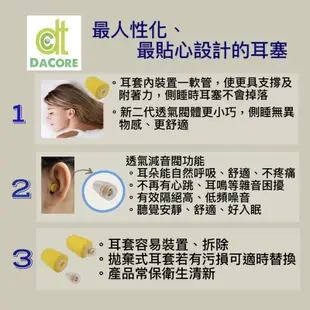 DaCore《新二代》透氣式睡眠耳塞 - 二付組