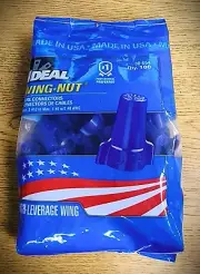 Ideal Wing-Nut Blue 100 Pack