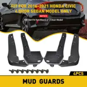For Honda Civic Sedan 2016 - 2019 New Flaps Mud Splash Guards Front&Rear Wheel