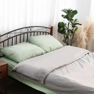 【Fuwaly】舒芙蕾防防水單人3尺床包+枕套(防水 防 單人 床包 枕套 保潔墊 素色寢具 針織 棉 過敏)