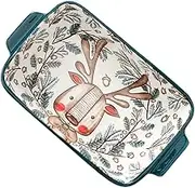 MAGICLULU Baked Rice Tray Ceramic Storage Kitchen Bread Cheesecake Plate Easy Use