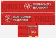 Code 3 Adhesive Vinyl Trailer Decal - Montgomery - 1/50 1/76 1/148 1/87 1/64
