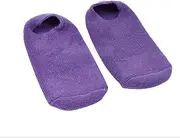 [Generic] Women Socks Pure Color Non Slip Invisible Cotton Sock Soft Comfortable Simple Breathable Socks Purple One Size fits All