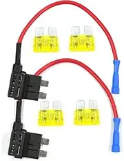 AutoEC Add-A-Circuit Blade Style ATC Low Profile Fuse Holder Fuse Tap (2 Set)