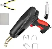 2 in 1 Plastic Welding Kit, Hot Stapler Plastic Welding Kit, Car Crack Repair Tools Kit Bumper Soldering Iron Staples Welding Tool, 3s Instant Heating, Front LED Light, for Plastic Crack Repair