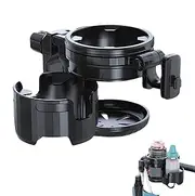 Stroller Cup Holder with Hook, Stroller Cup Holder | Double Clamping Bottles Holder for Stroller | Scooter Drinks Bracket Quick Drainage Organizer for Outing, Voy