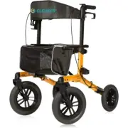 ELENKER All-Terrain Folding Rollator Walker - Orange