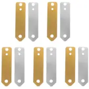 10 Pcs Zinc Anode Sheet Electrode Material Dad Sheets Copper Strips