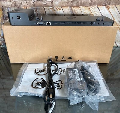 HP 2013 UltraSlim Docking Charging Station 65W Adapter ELITEBOOK ProBook ZBook