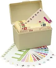 Smead AlphaZ NCC Color-Coded Name Label, A-Z, Label Sheet, Assorted Colors (67150)