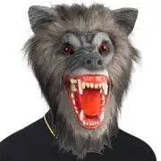 Werewolf Mask Scary Latex Full Head Scary Horror Mask Fancy Dress for Hallowe...