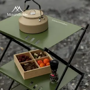 【Mountain Hiker】特克曼 山之客台灣總代理 鋁合金系列(黑化露營輕型三層置物架 附贈原廠收納袋)