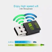 USB WiFi Bluetooth Adapter 600Mbps Dual Band 2.4/5Ghz Wireless Receiver Dongle