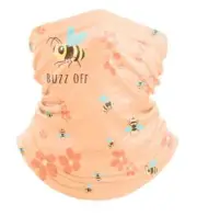 Buzz off Bee Gaiter Adult One Size Peach Ocean Beach Pollinator Fashion New