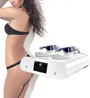 Magnetic Slimming Machine, Muscle Building Machine with 2 Handles, Adjustable 100% Energy Intensity, Plastic Health and Visible Effects Within 1 Month, Non-invasive No Rebound, for Arm, Leg, Back