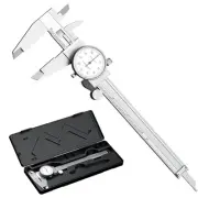 0-6 inch Dial Caliper Measuring Tool Imperial Stainless Steel 4-Way Dial Cali...