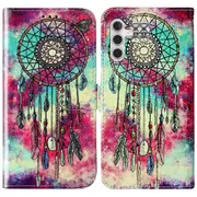 For Samsung Galaxy S24 FE Case Pattern Design Leather Flip Phone Cover