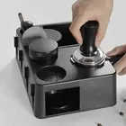 Sleek Design ABS Coffee Tamper Case with Built in Knock Box for Storage