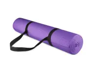 Signature Fitness Thick Exercise Fitness Yoga Mat & Carry Strap, Purple