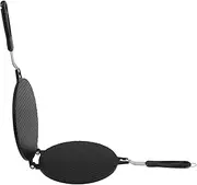 Fulasun Egg Roll Pan Non Stick Double Sided Egg Roll Maker Aluminium Alloy Waffle Cone Maker with Bakelite Handle Multipurpose Pancake Maker Baking Pan for Home Kitchen Restaurant ..(Style 1)