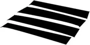 LUMIXE Car Pillar Posts Car Door Window Trim Cover Glossy Piano Black Exterior Stickers, for Toyota, for Tundra, XK70 2022-2023 Auto Window Pillar Molding