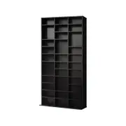 Oikiture Bookcase Cd Dvd Rack Display Shelf Black 194.5cm