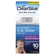 Clearblue Advanced Digital Ovulation Kit Test (Dual Hormone) 10 Pack