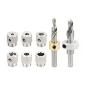 Ganwei Step Drill M6 M8 High Quality Steel Drill Bit Set 6mm 8mm 10mm 14mm Aluminum Profile Advanced Knurled Adapter Rin