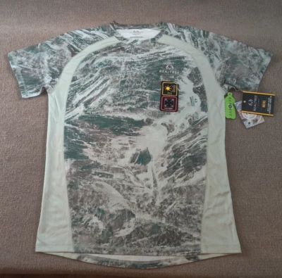 Realtree Aspect Performance Shirt L S/S Contender Stretch Flex Fabric UPF Arctic