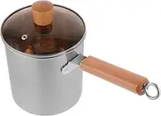 Cabilock Large Capacity Stainless Steel Deep Fryer Pot with Handle Oil Saving Design for Frying Boiling and Stewing for Home Use Compact and Versatile Deep Fry Pot