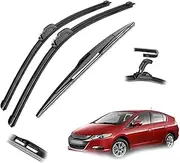 3 Pcs/set Front Rear Window Windshield Wiper Blades Brushes Cutter Accessories 26" 16" 16" Wiper For Honda For Insight Hatchback MK2 2009 2010 2011