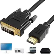 to Dvi Cable, Bidirectional Converter Cable, 1080p to Dvi Adapter, 59 Inch to Dvi Cable, to Dvi for TV, to Dvi for Monitor, Plug and Play Cable,