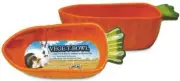 Super Pet Small Animal Bowl Vege-T Carrot Null Orange